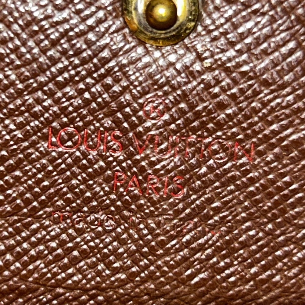 Authentic  Louis Vuitton Damier Ebene trifold wallet - Picture 6 of 9